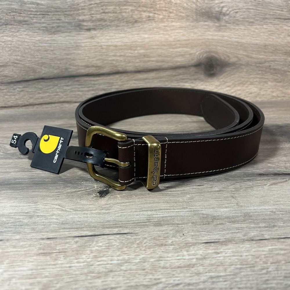 CARHARTT MEN'S BELT - SIZE: 54 BROWN W85511-M